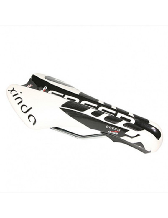 Selle xinda ROUTE/triathlon xd829 blanc/noir 260x130mm rail acier...