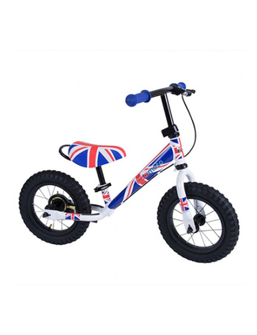 Vélo draisienne 12' kiddimoto super junior union jack drapeau ang...