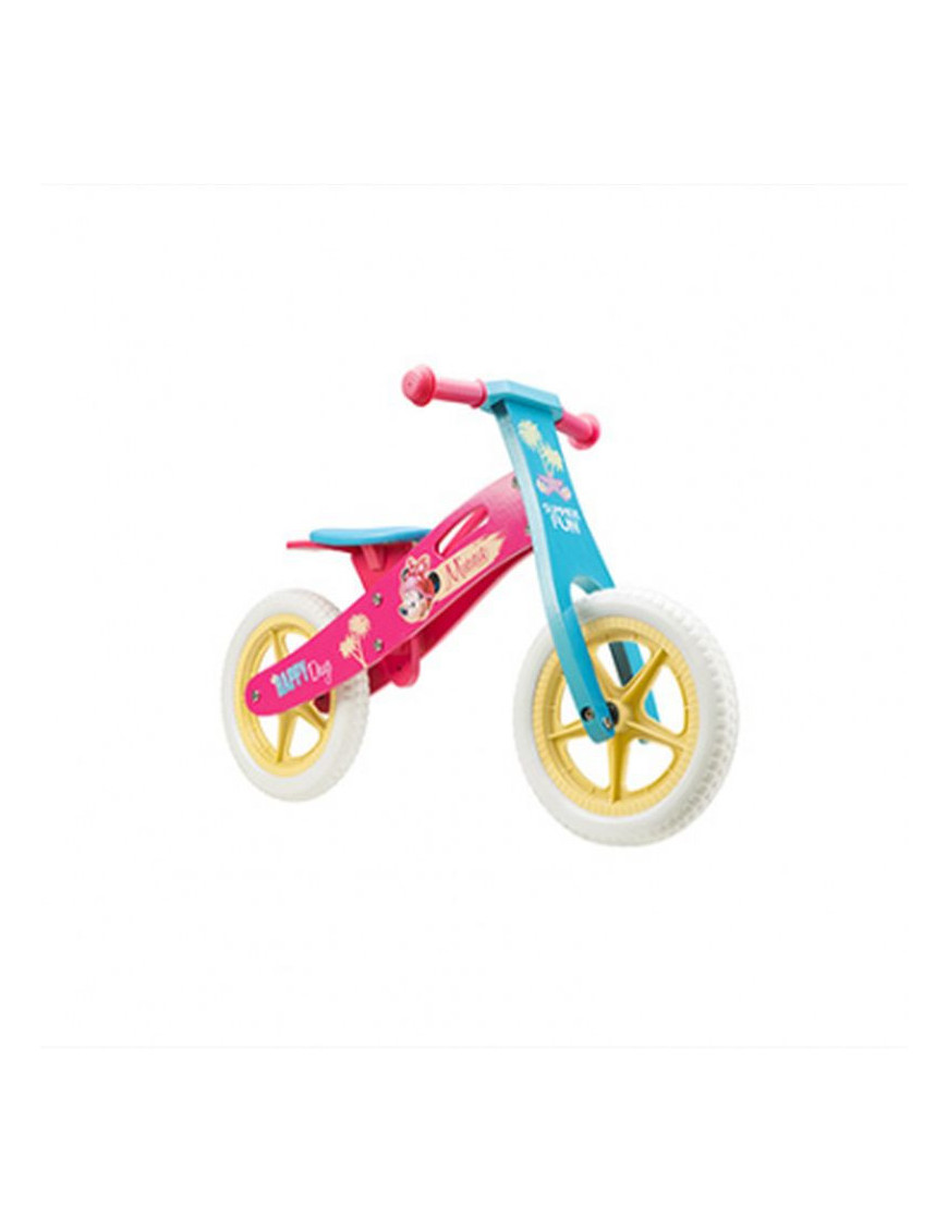 VELO DRAISIENNE DISNEY MINNIE BOIS ROSE  (POIDS MAX 28Kgs)