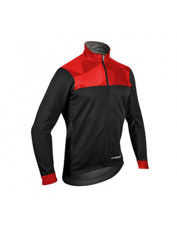 MAILLOT GIST HIVER CLIMB NOIR-ROUGE L   -5661