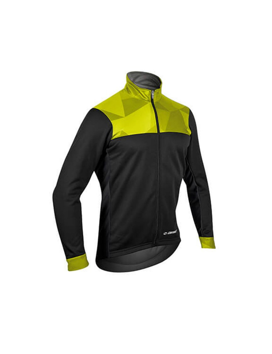 MAILLOT GIST HIVER CLIMB NOIR-JAUNE XL   -5661