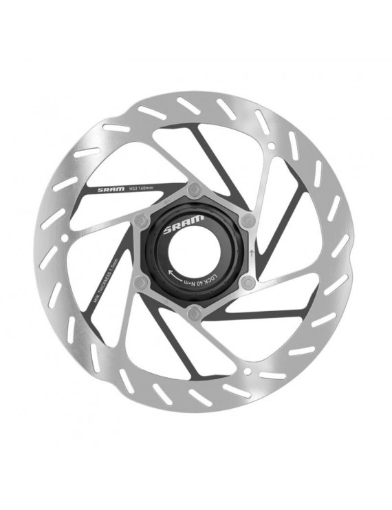 DISQUE DE FREIN VTT CENTERLOCK SRAM HS2 160mm ARGENT (BORD ARRONDI)