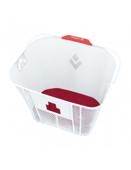 PANIER AVANT ACIER NID ABEILLE HAPO-G BLANC ( cm)  -VENDU AVEC FIXATION DMTS VAE - E-BIKE