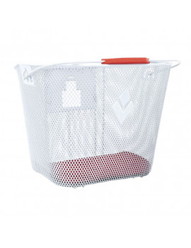 PANIER AVANT ACIER NID ABEILLE HAPO-G BLANC ( cm)  -VENDU AVEC FIXATION DMTS VAE - E-BIKE