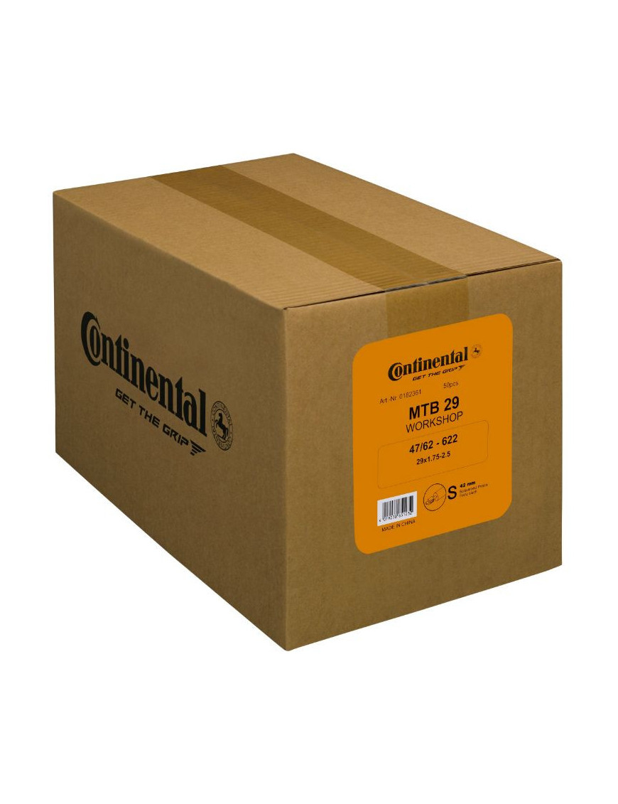 CHAMBRE A AIR VELO 29 x 1.75-2.50 CONTINENTAL VALVE SCHRADER (CARTON DE 50 PIECES)