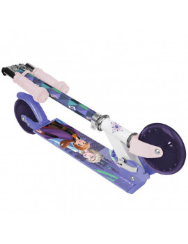 TROTTINETTE DISNEY 2 ROUES FROZEN  ACIER PLIABLE ET REGLABLE AVEC FREIN ROUE ARRIERE