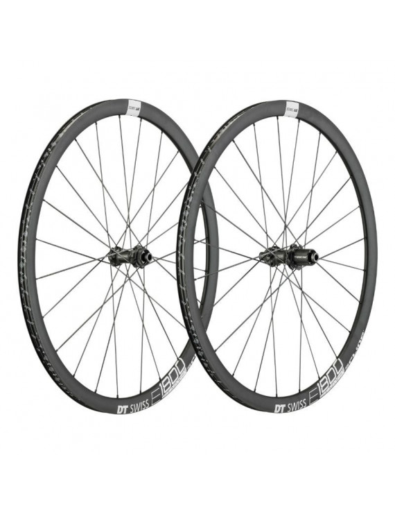 ROUES ROUTE 700 DT SWISS E1800-32 ENDURANCE SPLINE DISC CENTERLOCK AXE 12-142 ET 12-100mm CASSETTE SHIMANO-SRAM 11-10V. NOIR PN