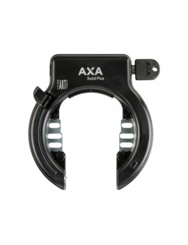 ANTIVOL VELO FER A CHEVAL AXA SOLID NOIR AVEC CABLE PLUG DIAM 10mm 1.50M  - SECURITE NIVEAU 11-15