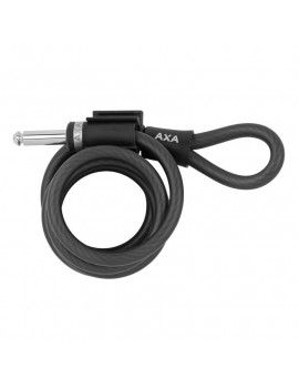 ANTIVOL VELO FER A CHEVAL AXA SOLID NOIR AVEC CABLE PLUG DIAM 10mm 1.50M
