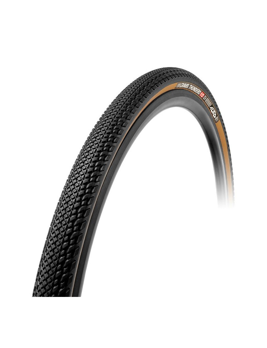 PNEU GRAVEL 700 X 36 TUFO THUNDERO NOIR-BEIGE TUBETYPE-TUBELESS  TS (36-622)