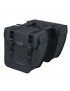 SACOCHE ARRIERE VELO DOUBLE BASIL TOUR 28L NOIR (34x14x34cm) FIXATION PORTE BAGAGE COMPATIBLE SYSTEME MIK