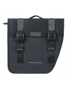 SACOCHE ARRIERE VELO DOUBLE BASIL TOUR 28L NOIR (34x14x34cm) FIXATION PORTE BAGAGE