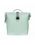 SACOCHE ARRIERE VELO DOUBLE BASIL SOHO 41L VERT PASTEL FIXATION VELCROS SUR PORTE BAGAGE (31x12x37cm) AVEC ECLAIRAGE LED