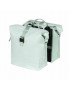 SACOCHE ARRIERE VELO DOUBLE BASIL SOHO 41L VERT PASTEL FIXATION VELCROS SUR PORTE BAGAGE (31x12x37cm) AVEC ECLAIRAGE LED