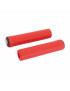 POIGNEE CITY-VTT BIKE RIBBON SILICONE SOFT ROUGE 22mm L 130mm (PAIRE)