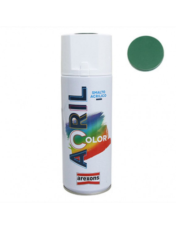 BOMBE DE PEINTURE AREXONS ACRYLIQUE VERT MOUSSE RAL 6005 (HONDA CR) (AEROSOL 400 ml) (3989)