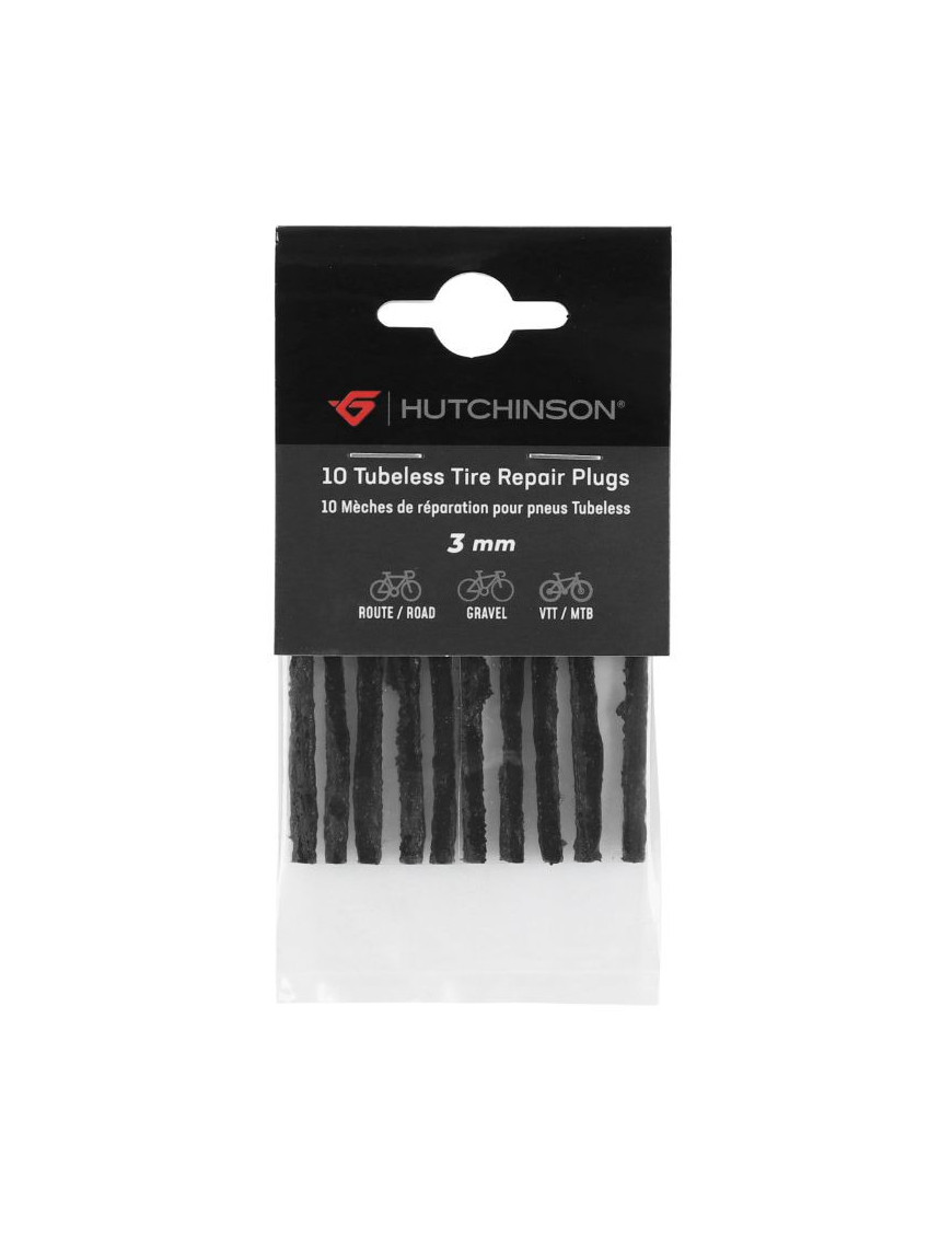 MECHE-TRESSE PNEU TUBELESS HUTCHINSON 3mm (x10)