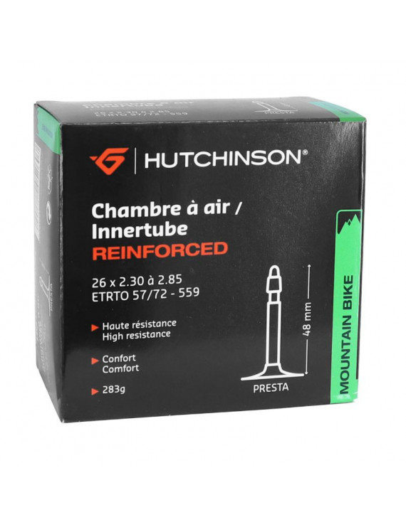 CHAMBRE A AIR VELO 26 x 2.30-2.85 HUTCHINSON RENFORCE KOLOSS VALVE PRESTA 48mm