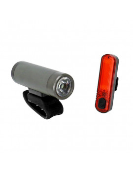 ECLAIRAGE VELO USB KIT NEWTON 70B SUR CINTRE-TIGE DE SELLE LEDS NOIR (LIVRE AVEC FIXATIONS) - RECHARGEABLE USB