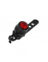 ECLAIRAGE VELO USB KIT NEWTON 22B SUR CINTRE-TIGE DE SELLE LEDS NOIR (LIVRE AVEC FIXATIONS) - RECHARGEABLE USB (AVANT 38LUMENS
