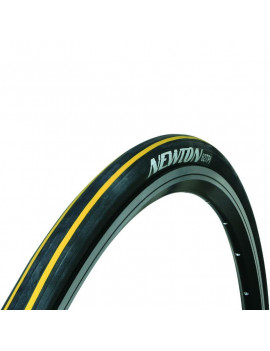 PNEU ROUTE 700 X 23 NEWTON E-01 NOIR LISERETS JAUNE TS (23-622) 62TPI