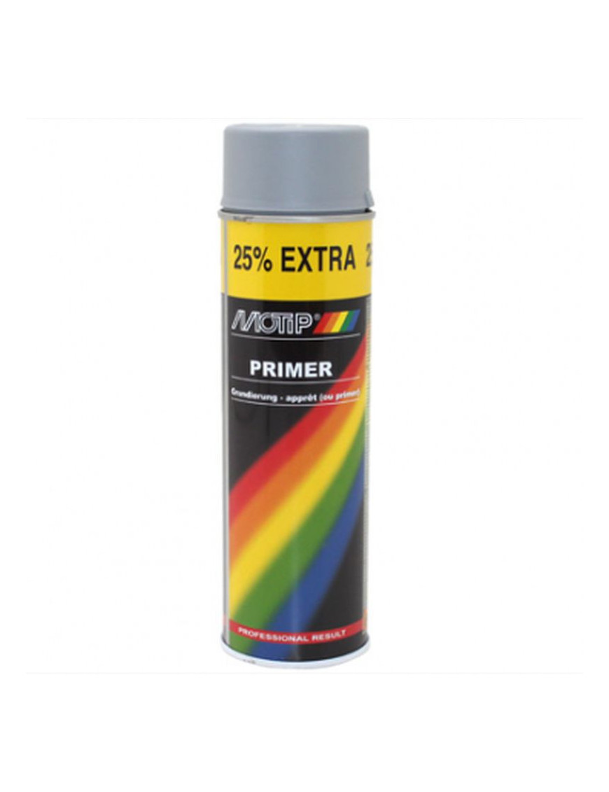 Bombe de peinture motip appret pro gris spray 500ml (04054)
