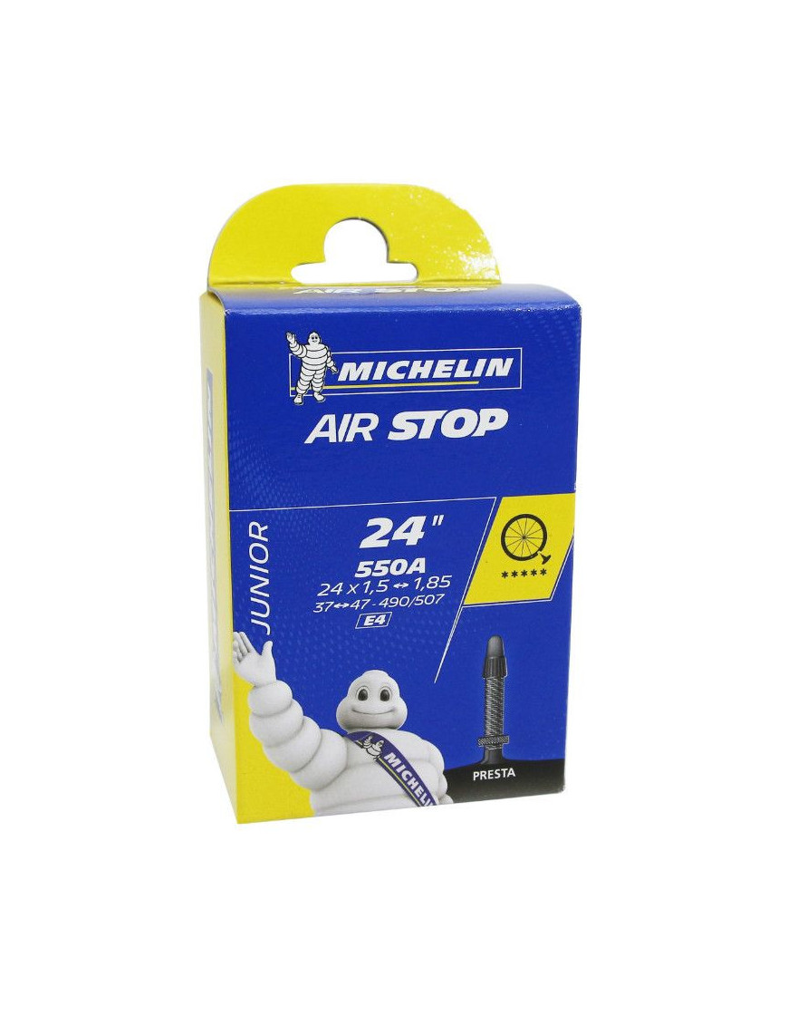 CHAMBRE A AIR VELO 24 x 1.75 - 550A MICHELIN E3 VALVE PRESTA 155g