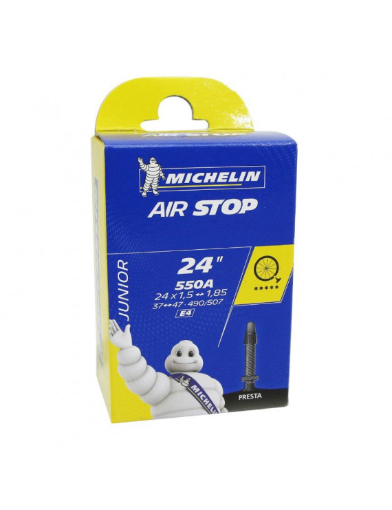 CHAMBRE A AIR VELO 24 x 1.75 - 550A MICHELIN E3 VALVE PRESTA 155g