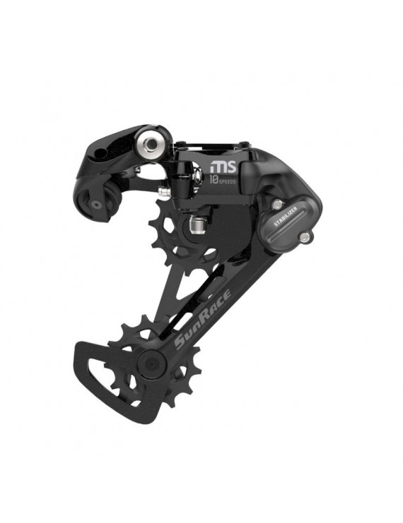 DERAILLEUR VTT ARRIERE SUNRACE MS100 10V. CHAPE MEDIUM A VIS (COMPATIBLE SHIMANO)