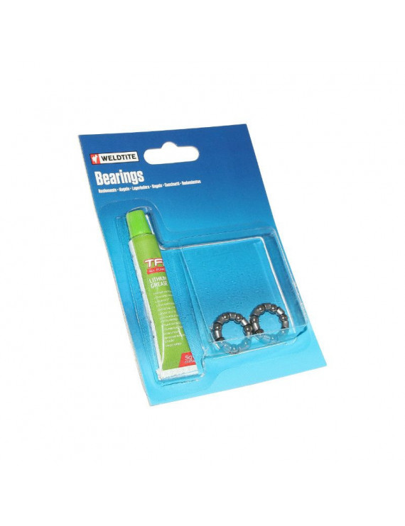 CAGE A BILLE 6,350 (1/4) MOYEU ARRIERE WELDTITE AVEC GRAISSE (PAIRE)