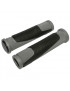 POIGNEE VTT NEWTON BI-MATIERE GRIS-NOIR L130mm (PAIRE)