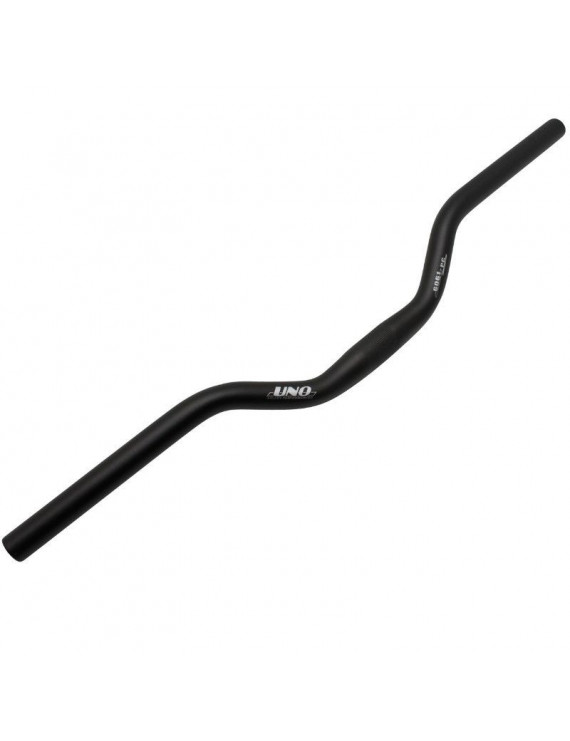 CINTRE VTT DEMI RELEVE ALU NOIR MAT 25,4mm L610mm HAUTEUR 50mm