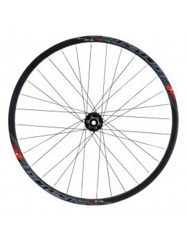 ROUE ROUTE 700 STORMER AVANT DISC 6 TROUS MOYEU ROULEMENT NOIR AXE 15-100mm RAYONS INOX NOIRS (POUR PNEU 23-25-28) - TUBELESS R