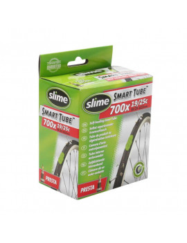 CHAMBRE A AIR VELO 700 x 19-25 SLIME VALVE PRESTA AVEC LIQUIDE ANTI-CREVAISON