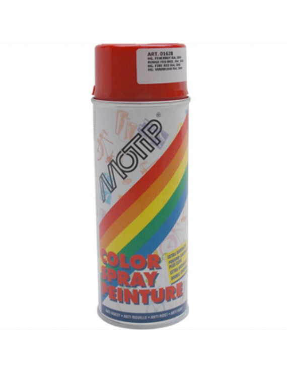 Bombe de peinture motip glycero brillant rouge feu spray 400ml (0...