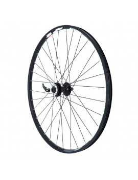ROUE VTT 27.5" KARMA DISC 6 TROUS AVANT NOIR DOUBLE PAROI OEILLET MOYEU P2R NOIR RAYON NOIR BLOCAGE (21-584)  - 21mm INTER et 2