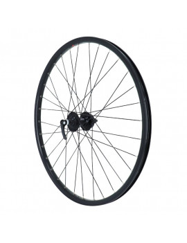 ROUE VTT 26" M260 DISC 6 TROUS AVANT NOIR DOUBLE PAROI OEILLET MOYEU P2R NOIR RAYON NOIR BLOCAGE