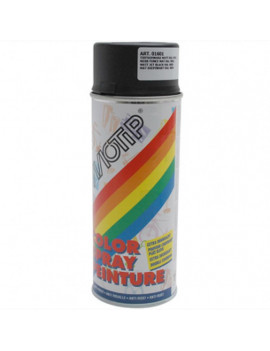 Bombe de peinture motip glycero mat noir profond spray 400ml (016...
