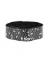 RUBAN DE GUIDON NEWTON EBON NOIR DEGRADE BLANC AVEC BOUCHONS (CONFORTABLE EPAISSEUR 2.6mm)