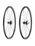 ROUES ROUTE 700 CAMPAGNOLO ZONDA DISC CENTERLOCK NOIR MOYEU ED 12-11-10V. AXE TRAVERSANT ET BLOCAGE RAPIDE (PAIRE)