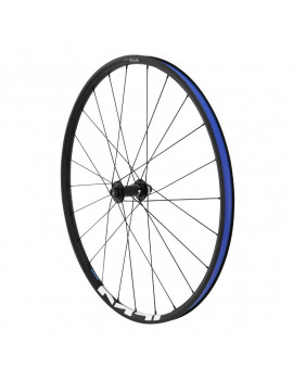 "ROUE VTT 29"" SHIMANO MT500 BOOST DISC CENTERLOCK AVANT NOIR PNEU AXE TRAVERSANT 15-110 - LARGEUR JANTE EXTERIEUR 29.6mm"