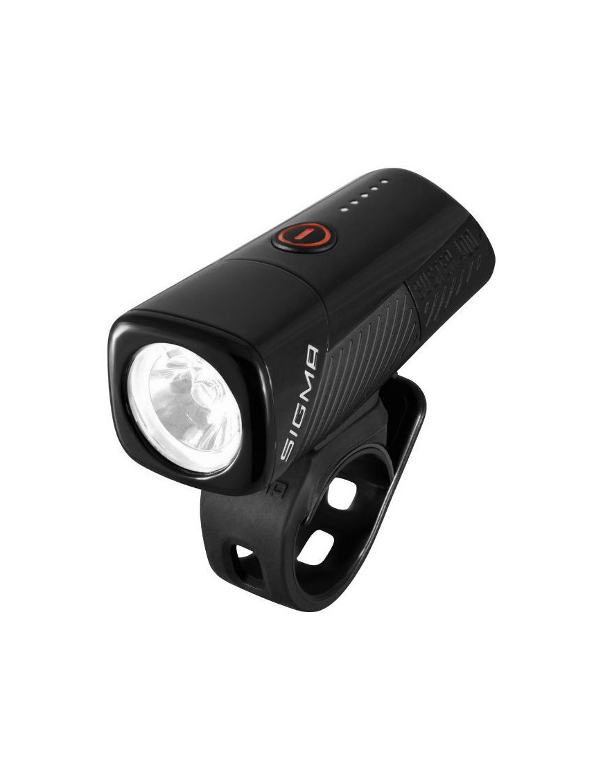 ECLAIRAGE VELO - TROTTINETTE USB AVANT SIGMA BUSTER 400 LUMEN VISIBILITE 120M (AUTONOMIE 2H à 9H) BATTERIE IION - FIXATION CIN