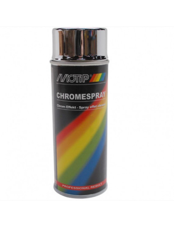 BOMBE DE PEINTURE MOTIP PRO EFFET CHROME AEROSOL 400ml (04060) (ATTENTION NE PAS COUVRIR DE VERNIS)