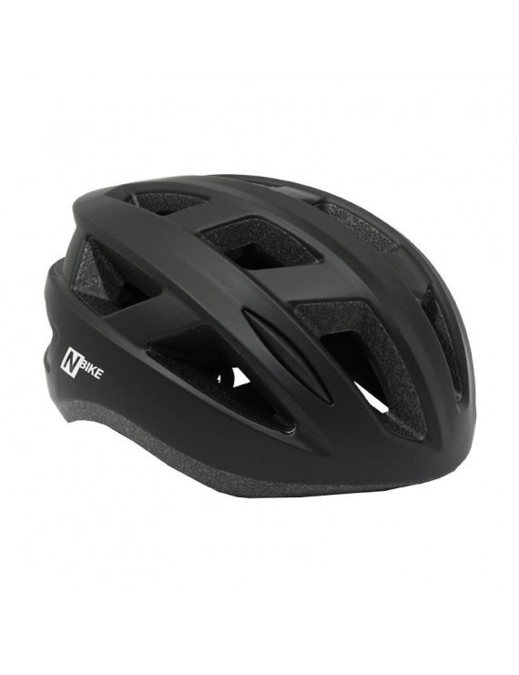 CASQUE VELO ADULTE P2R NOIR IN-MOLD TAILLE 54-59 AVEC MOLETTE REGLAGE (VENDU SUR CARTE)