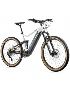 VELO ELECTRIQUE-VAE VTT 29 LEADER FOX ACRON 2023 TOUT SUSPENDU BLANC 10V MOTEUR CENTRAL BAFANG M510 36V 95Nm BATTERIE 20Ah (TAI