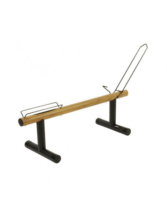 PRESENTOIR DE MAGASIN HORIZONTAL POUR VELO EFFET BOIS ET NOIR MAT  -BICISUPPORT-