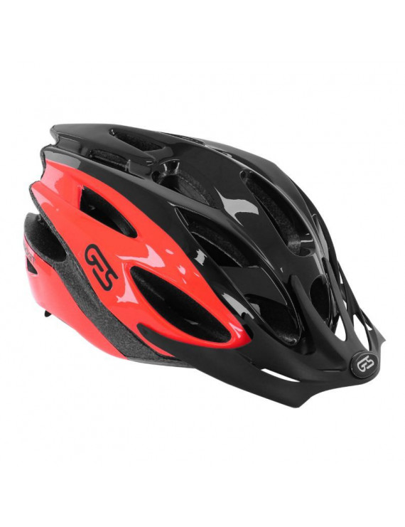 CASQUE VELO ADULTE GES VTT ROCKET NOIR-ROUGE TAILLE 54-58 AVEC VISIERE ET SYSTEM QUICK LOCK (VENDU EN BOITE)