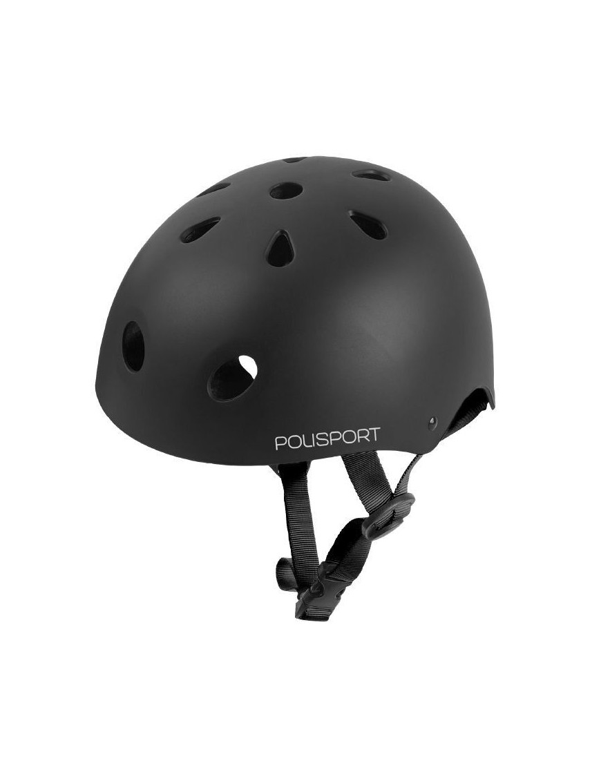 CASQUE VELO CITY ADULTE POLISPORT URBAN PRO NOIR TAILLE 55-58 SYSTEM QUICK LOCK