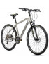 VELO MUSCULAIRE VTC 28 LEADER FOX TOSCANA 2023 HOMME ARGENT MAT 9V CADRE 17,5 POUCES (TAILLE ADULTE 170 à 178 cm)