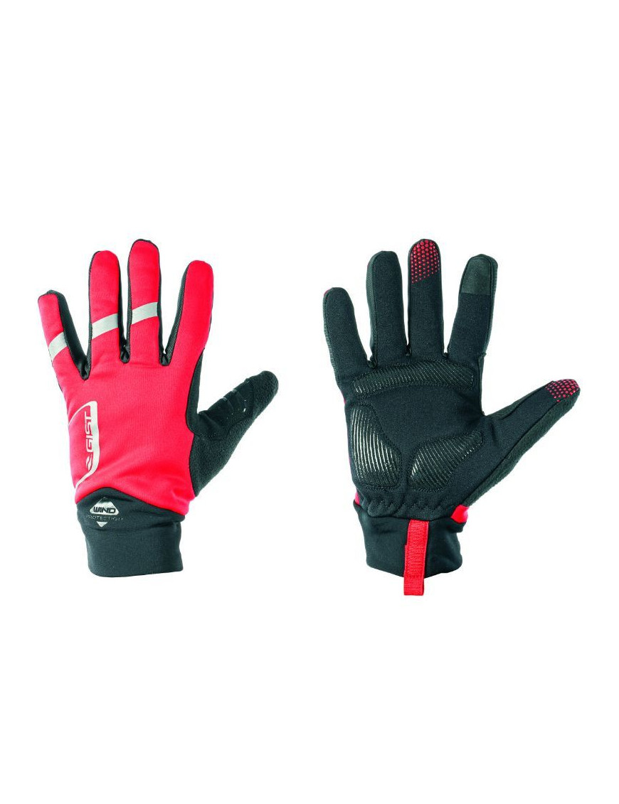 GANTS VELO HIVER LONG GIST WAY TOUCH MEMBRANE ANTI PLUIE ET IMPERMEABLE ROUGE XL (PAIRE SUR CARTE)   -5494